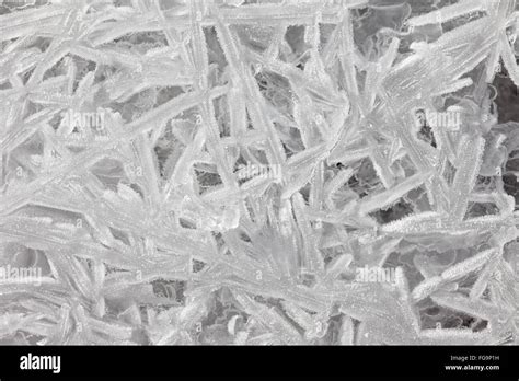 Texture Patterns Of Ice Crystals Closeup Stock Photo Alamy