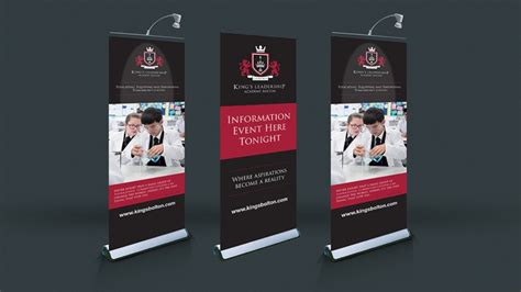 School Pull Up Banners London Cheshire Cambridge Parker Design