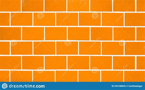 Orange Abstract Colored Colorful Brick Tiles Tilework Glazed Ceramic