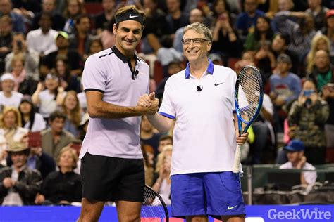 Highlights Roger Federer And Bill Gates Play Tennis Together In