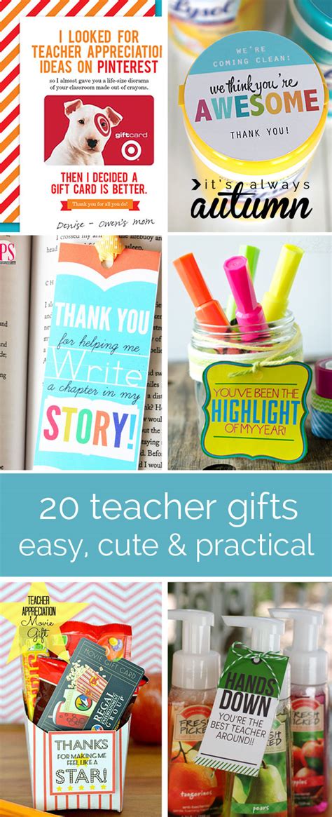 20 Cheap Easy Cute And Practical Teacher Appreciation Ts Its