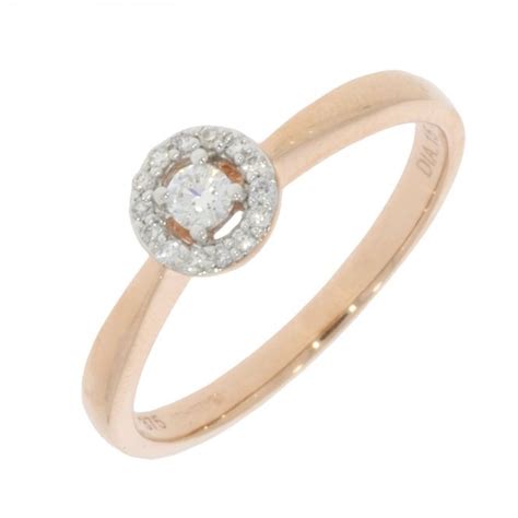 9ct Rose Gold Engagement Ring