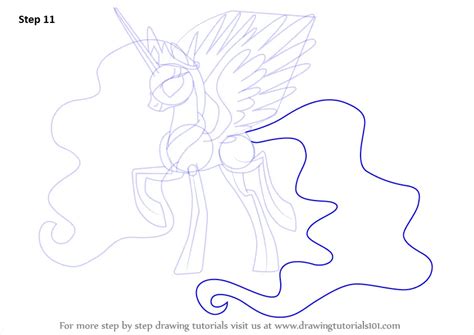Step By Step How To Draw Princess Celestia From My Little Pony