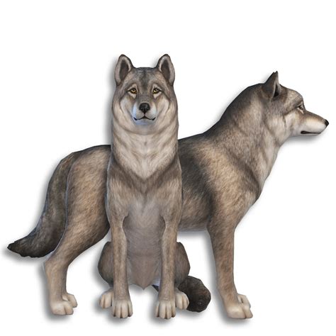A Wolf Named Fang I Just Finished Painting In Create A Pet No Cc Sims4