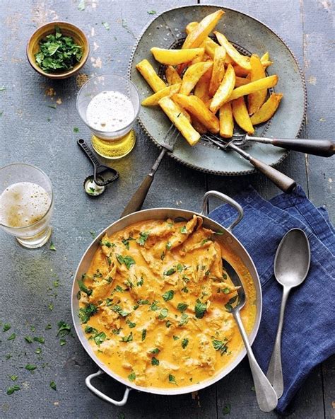 Lisa Markwells Indian Chicken And Chips Recipe Delicious Magazine