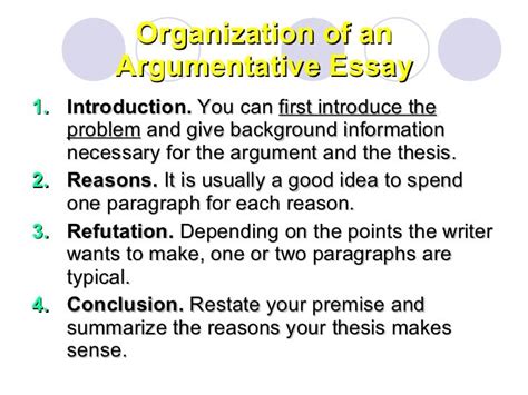 Features Of Argumentative Essay Writing