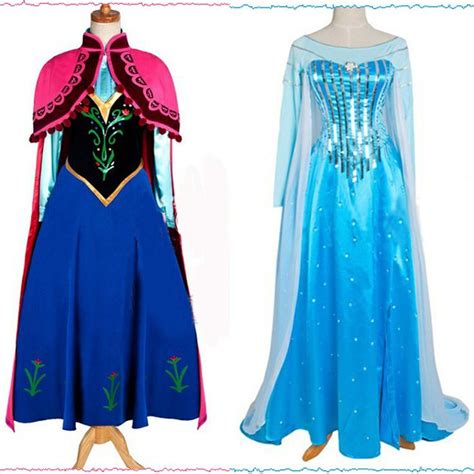Anna And Elsa From Frozen Inspired Vestidos Vestido Da Frozen