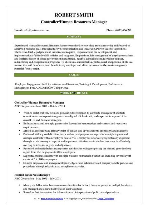 ✅ easy to customize in word. Human Resources Manager Resume Samples | QwikResume