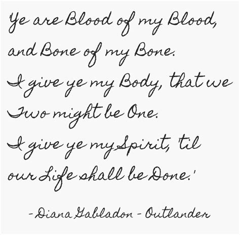 Ye Are Blood Of My Blood And Bone Of My Bone I Give Ye Quozio