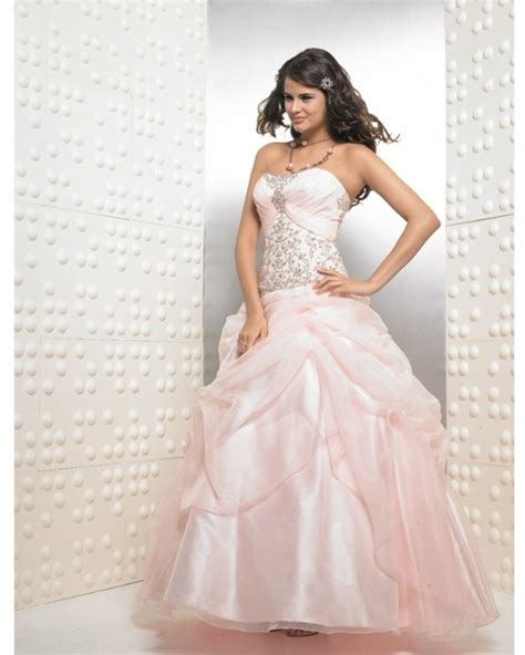 Pearl Pink Ball Gown Strapless And Sweetheart Lace Up Floor Length Embroidered And Ruffled