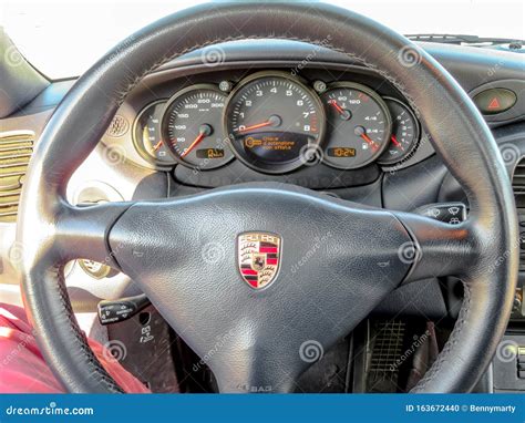 Porsche 996 Steering Wheel Editorial Image Image Of Luxury 163672440