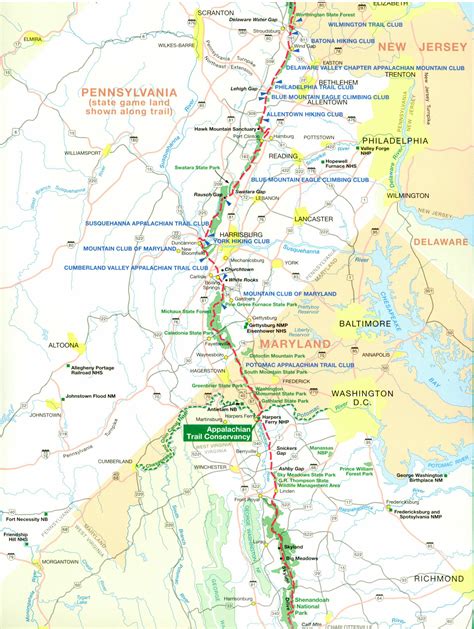 Official Appalachian Trail Maps