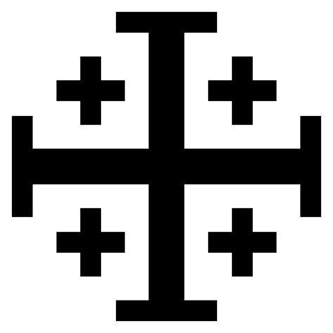 They will be looking at the cross and i am free to meat browse!! The Jerusalem Cross | Crusader cross, Christian symbols ...