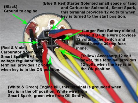 6 prong switch wiring diagram lawn mower ignition toggle fuel shutoff solenoid wiring 101 seaboard marine 12% off. I have replaced a kohler cv25 with a cv730 an the wiring is not the same. The old one is a 4 pin ...