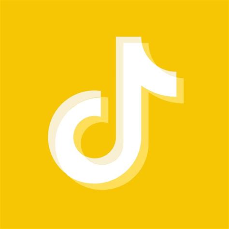 Yellow Icon Tiktok Iphone Photo App App Icon Design App Icon