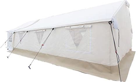 Complete Canvas Wall Tent With Heavy Duty Aluminum Frame Angle Kit And