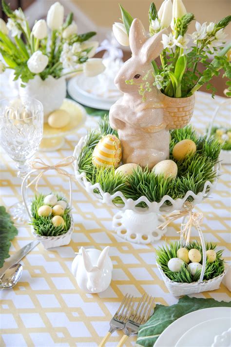 Easter Table Decorations And Place Setting Ideas Decoração De Pascoa
