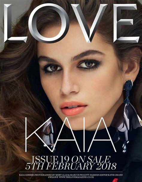Kaia Gerber Poses For Love Magazine Springsummer 2018