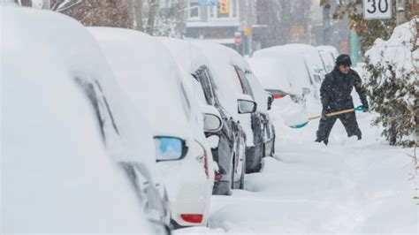 Winter Storm Blankets Parts Of Canada With Snow Thunder And Lightning
