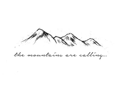 Mountain Outline Sketch At Explore Collection Of
