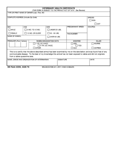 Dd Form 2209 Fill Out And Sign Online Dochub