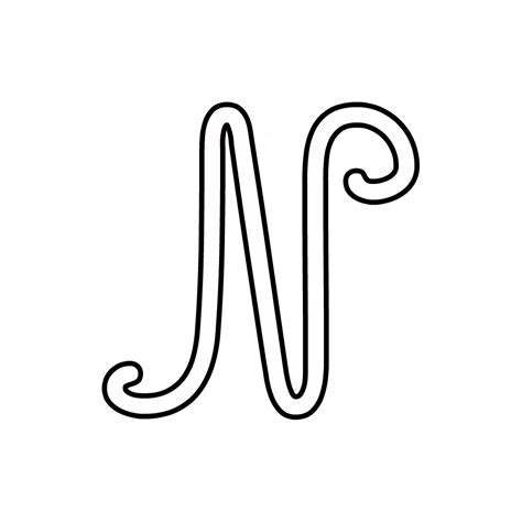 Cursive N Letter N Worksheets For Handwriting Practic