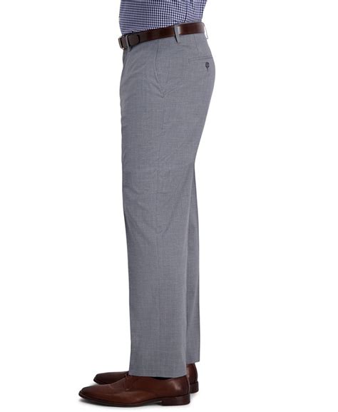 haggar j m men s classic fit 4 way stretch textured plaid performance dress pants macy s