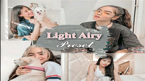 Light & airy is a free lightroom preset for dark photos. Light Airy||Lightroom Mobile Presets - YouTube