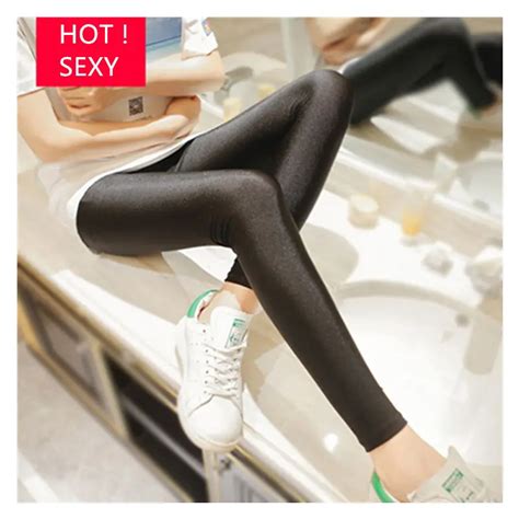 Buy Black Women Leggings Faux Leather High Quality Slim Womens Leggings