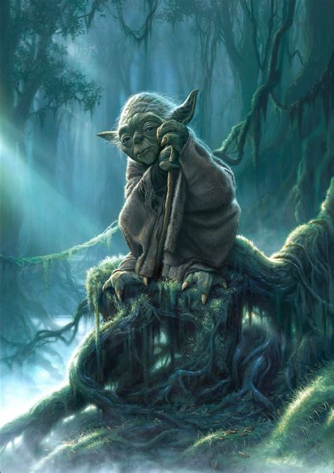 Master Yoda Dagobah System Star Wars Artwork Poster Etsy