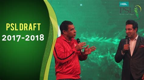 Here you can watch psl live streaming 2020, psl season 5 strating from 20 feburary 2020. PSL Live HBL Pakistan Super League Player Draft 2017 - YouTube