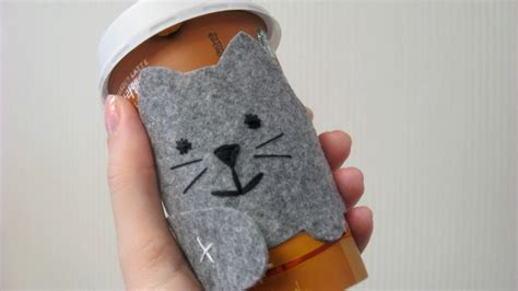 Craft A Cozy Coffee Cup Sleeve Cat Diy Crafts