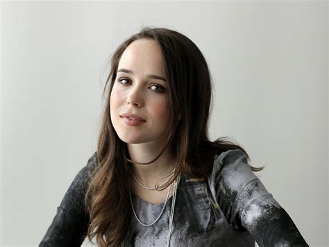 X Face Actress Ellen Page Brown Eyes Celebrity Brown