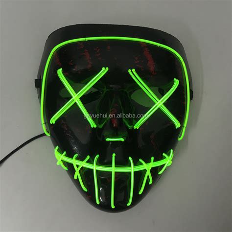 The Purge Election Years Full Face El Wire Light Up Mask Glowing
