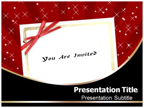 Wedding invitation powerpoint was created to meet the expectations of hundred of couples that need a wedding invitation for their presentations or wedding design. Invitation Powerpoint Templates