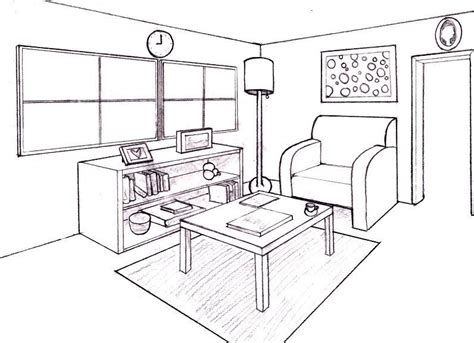 Home Design Drawing How To Draw A Room In Perspective Interior Home