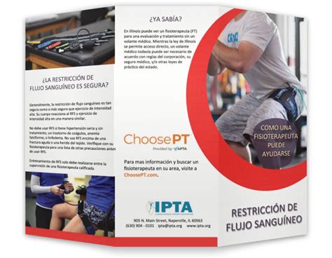 How A Pt Can Help Brochure Blood Flow Restriction Spanish Illinois