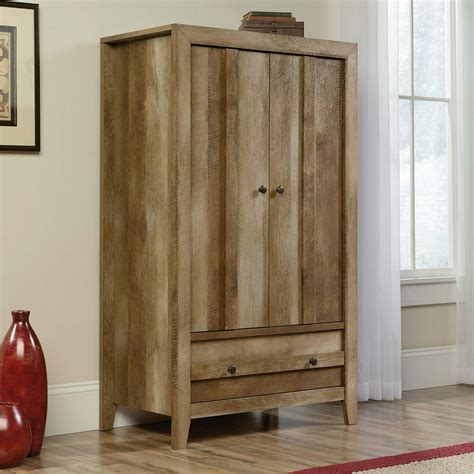 Rustic Wardrobe Storage Cabinet Bedroom Closet Armoire Dresser