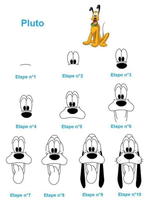 Pluto Disney Character Drawings Easy Disney Drawings Easy Doodles