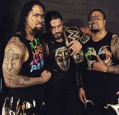 Jey Uso Roman Reigns And Jimmy Uso Wwe Roman Reigns Wwe Superstar