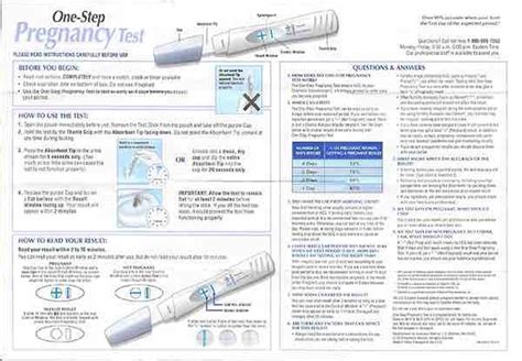 Equate One Step Pregnancy Test Instructions Cpg Health