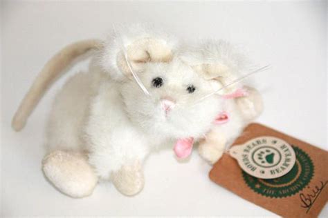 Brie Boyds Bear Vintage Collectible Stuffed White Mouse Etsy Boyds