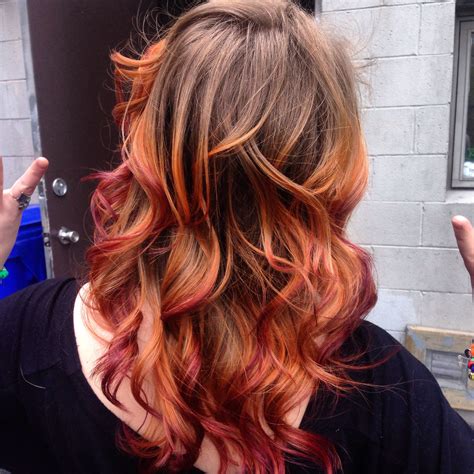 Ombré Copper And Red Fire Cool Hairstyles Long Hair Styles Hair