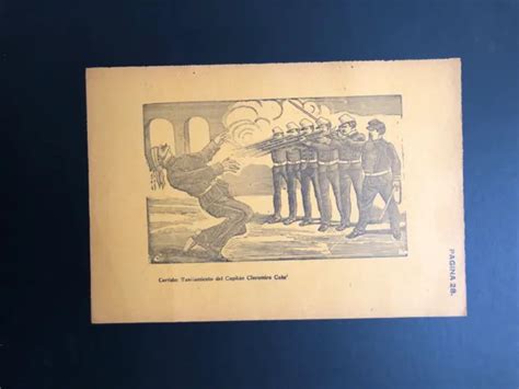 Jose Guadalupe Posada Print Original Broadsheet 1943 Mexican Revolution