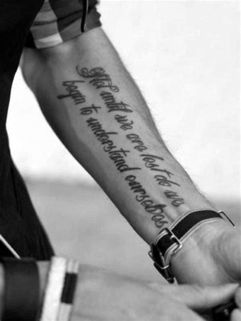 Meaningful Quote Simple Tattoos For Men On Forearm Best Tattoo Ideas