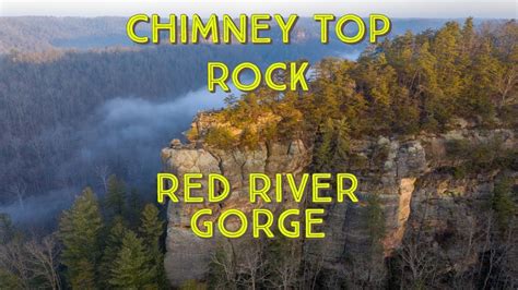 Drone View At The Chimney Top Rock In The Red River Gorge 4k Youtube