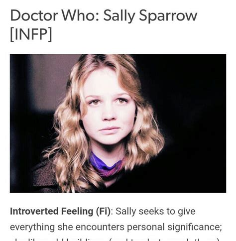 Fictional Infp Infp Introvert She Likes Doctor Who The Dreamers