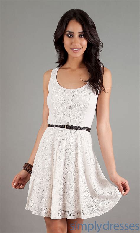White Short Summer Dresses Dress Ty