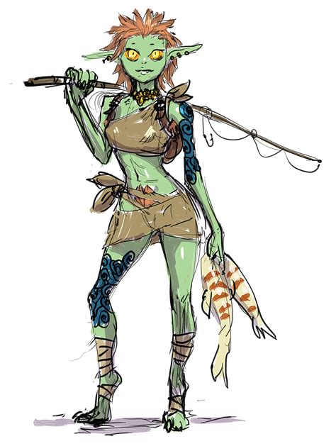 River Goblin Dungeons And Dragons Characters Monster Concept Art