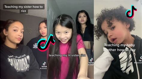 Teaching My Little Brothersister How To Rizz Tiktok Compilation